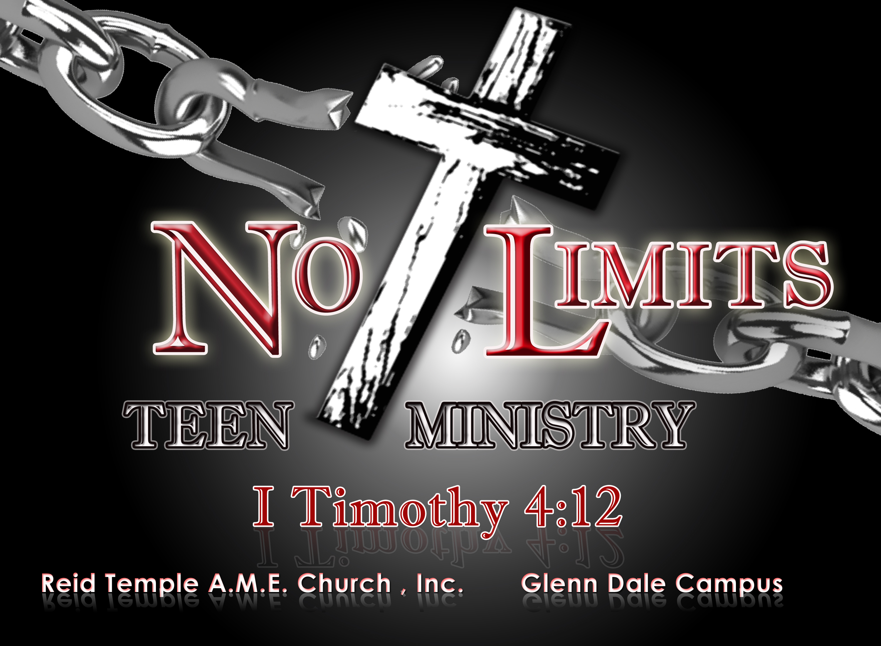 The vision of the Teen Ministry is to see a teen focused ministry that will save, engage, disciple, transform and deliver teens by the gospel of Jesus Christ. Seeing Teens effected by and contributing to Evangelism, Empowerment, Education, Economics, and Expansion! We seek to transform the lives of teens with all types of backgrounds, problems, and walks of life. The No Limits Teen Ministry exist to inject the power of God into the lives of Teens in the church and our community to produce transformation. The No Limits Teen Ministry seeks to foster a real relationship for teens with Jesus; expose them to their purpose and destiny; unite them with other Christ like-minded teens; and create a burning desire to serve and give back.  HOW TO PARTICIPATE/VOLUNTEER Contact Rev. Demetrius Price at dprice@reidtemple.org